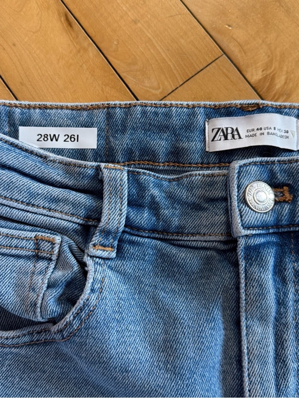 Zara Skinny Jeans - Light Blue Wash - Picture 3 of 6